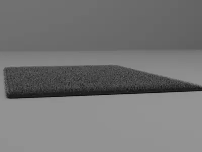 carpet floor mat Low-poly 3D model