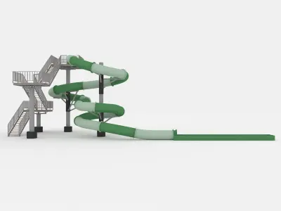Waterpark Slide 2 3D model
