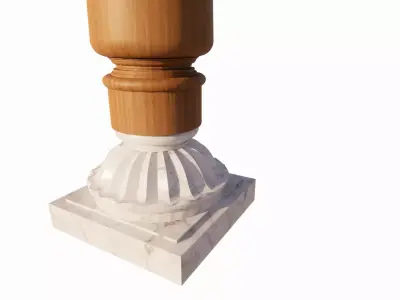 Chettinad Column 3D model