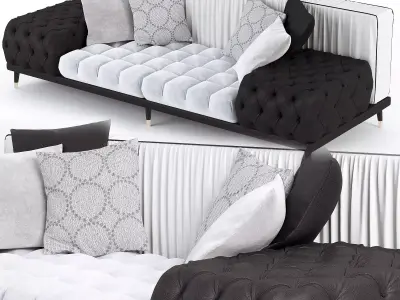 Pirlo sofa Low-poly 3D model
