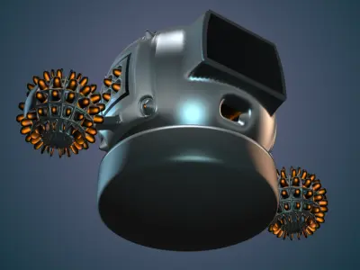 Robot futuristic 3D model