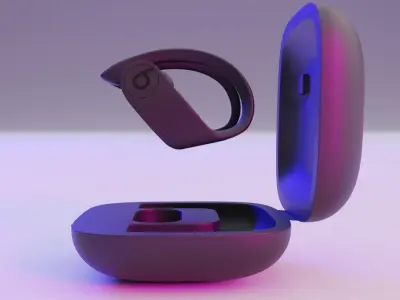 BEATS POWERBEATS PRO NAVY Low-poly 3D model
