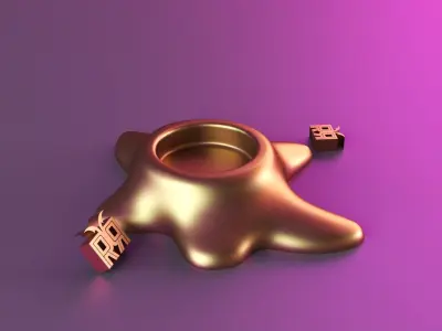 lazy star tealight candle holder 3D print model