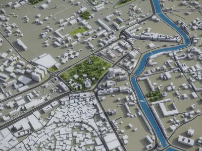 Kabul Low-poly 3D model