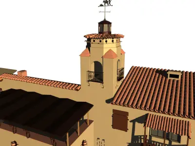 Desert House Facade 3D model