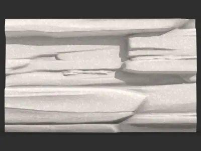Rough Cobblestone Wall Modular Asset 3D print model purchase