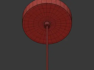 PLEATED CRYSTAL Pendant lamp 3D model