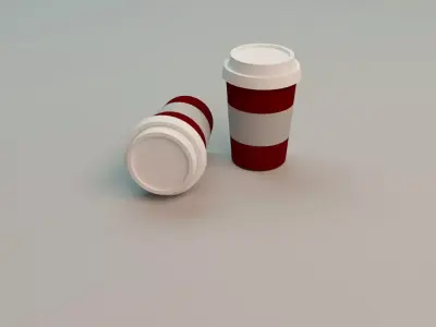 Coffee Paper Cup 3D model