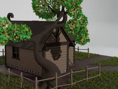 North House  3D model Low-poly 3D model