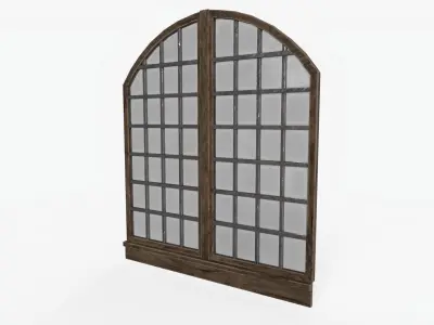 Medieval Window Low Poly Low-poly 3D model
