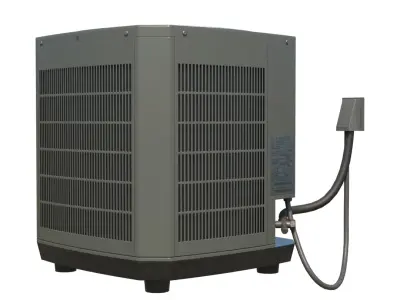 Ac Central Unit Low-poly 3D model