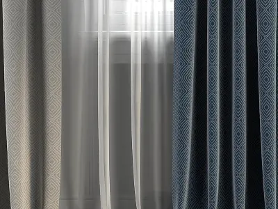 Curtain Set 285 3D model