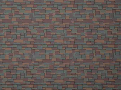 A Stylized Stone Tile  4k  3D model