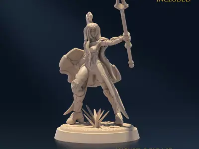 Undying Light Spearblade C Nude 3D print model
