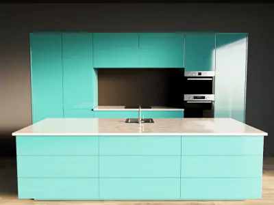 54-Kitchen6 glossy 5 3D model
