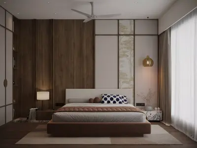 Bedroom interior scene 3D model 3D model get