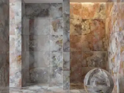 Marble wall 72 3D model