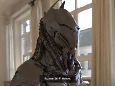 Batman Sculpture Collection  3D Model Pack