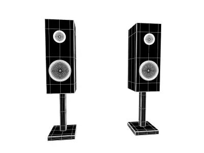 Cartoon Speaker v1 001 Low-poly 3D model