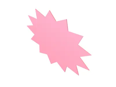 Promotions Sale Paper Card v1 009 Low-poly 3D model