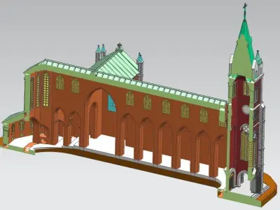 Myeongdong Cathedral 3D print model
