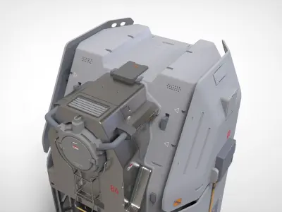 sci fi terminal 2 3D model