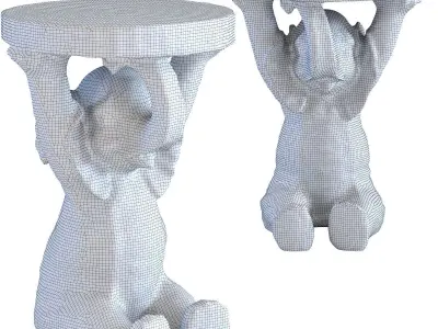 Side Table Animal Elefant 3D print model