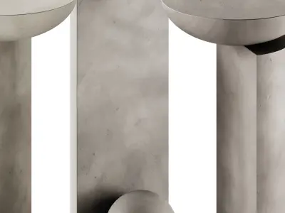 Coito Sculptural Side Table by Pedro Paulo Venzon 3D model