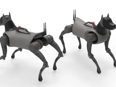Cyber  Robot dog 3D model