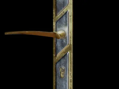 Door Handle  Low-poly 3D model