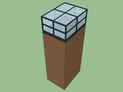 brick tower 3d model  3D model