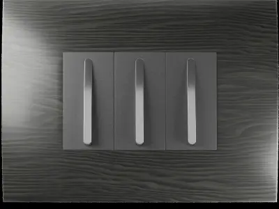 Wooden Switch Board 3D model