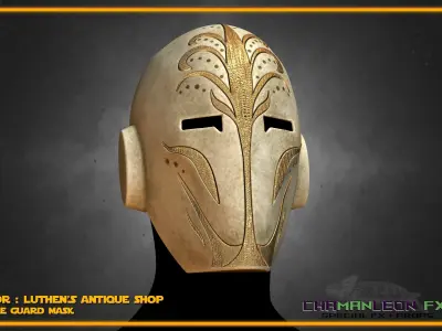 Jedi Temple Guard Mask Andor Star Wars Cosplay 3D print model
