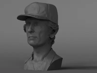 Harry Dean Stanton - Brett - Alien 3D print model
