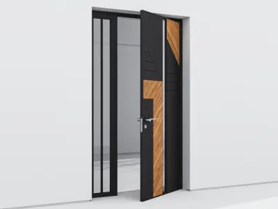 Aluminium door 275 3D model
