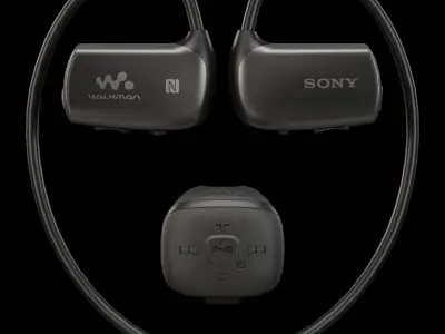 Sony Walkman NWZ-WS613 bluetooth sports wearable mp3 player Low-poly 3D model