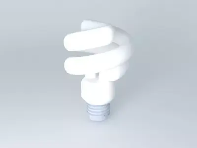 CFL light bulb Free 3D model