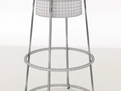 Mushroom Bar Stool 3D model