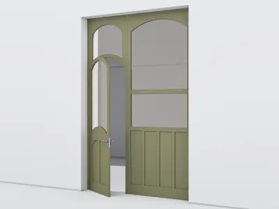 Aluminium door 355 3D model