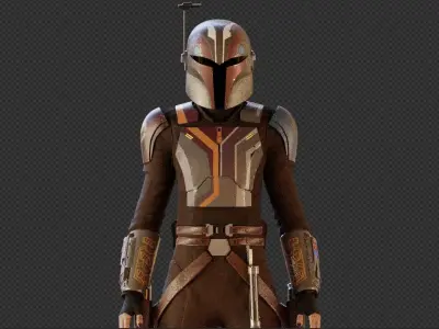 Sabine Wren from Ahsoka serie 3D model