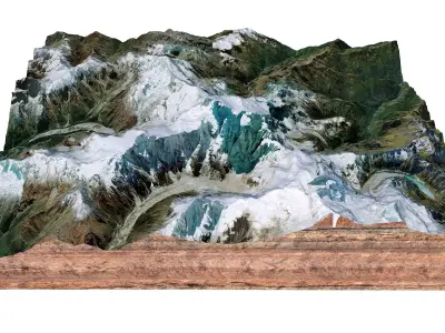 Himalchuli Mountain Nepal 3D model