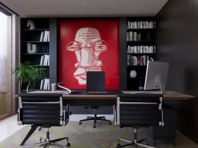5 OFFICE SCENE BUNDLE 3D model