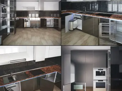 Kitchen Furniture V 3D model