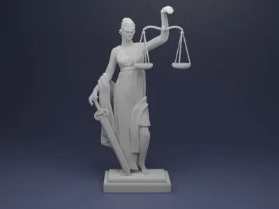 Lady Of Justice 3D model