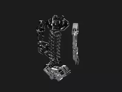 robotic design skeleton scifi  3D model