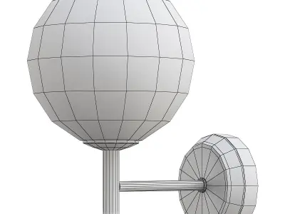 bra-st-luce-rosello-sl424-401-01 glass globe wall sconce 3D model