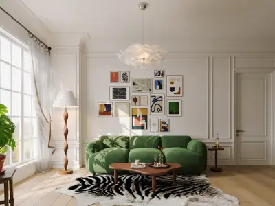 apartment interior scenes       3D model 7