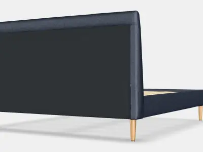 IDANAS Upholstered bed frame 1 Low-poly 3D model