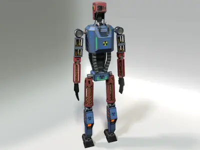 Lowpoly Robot Low-poly 3D model