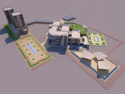 0146 - Research Center Building 3D model